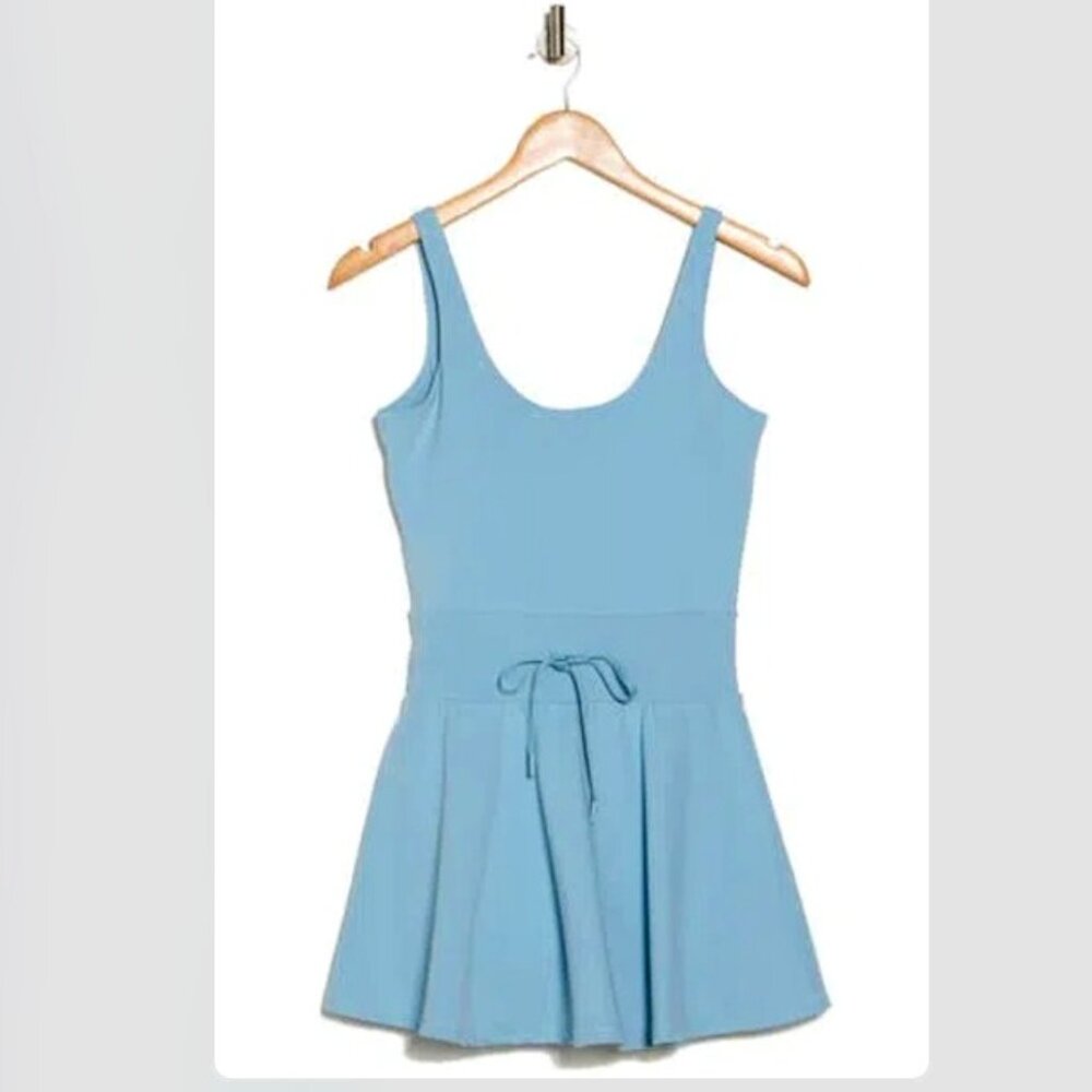 Yogalicious Lux Annie Tennis Dress Forget Me Not, XL, Built-In Bra & Shorts